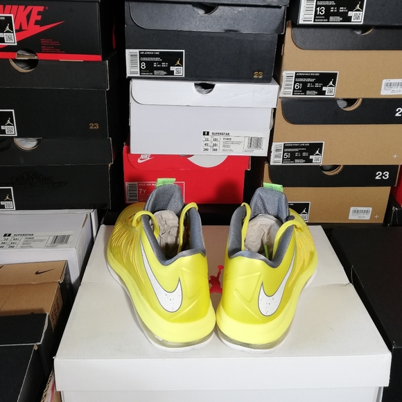 "RARE" NIKE AIR LEBRON JAMES 10 "SONIC" MEN'S SZ7.5➡️WOMEN'S SZ9 BRAND NEW - Picture 7 of 13